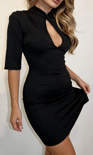 VESTITINO CORTO CON COLLETTO SLACCIABILE