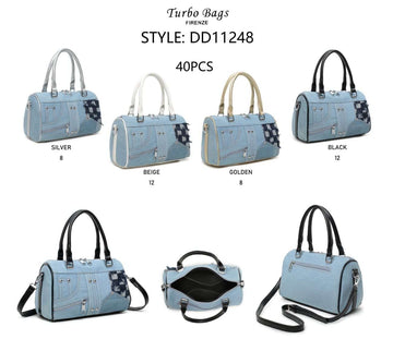BORSA DI JEANS A BAULETTO ART.DD11248