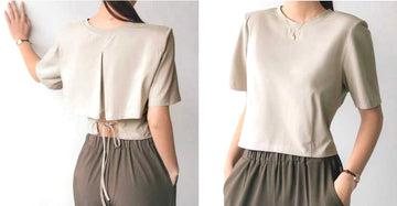 MAGLIA CON SPALLINA CON LACCIO RETRO