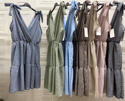 VESTITINO BASIC A GONNA CON SCOLLO A V