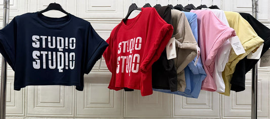 T-SHIRT STUDIO CON SPALLINE