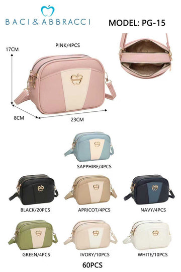 BORSA BACI&ABBRACCI CON MELA DORATA