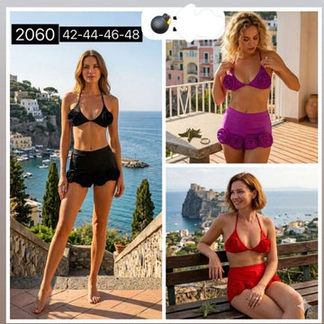 COSTUME CON COPPETTE IN FIORE