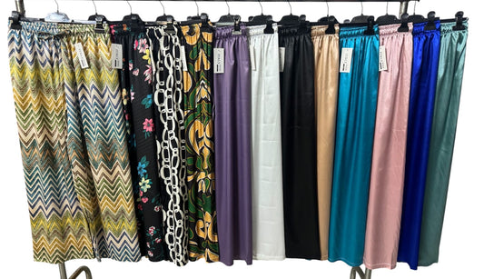 PANTALACCIO A PALAZZO DI RASO CURVY