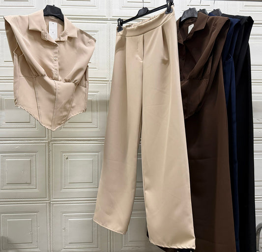 COORDINATO CON MAGLIA MOD. GIACCA ASSIMETRICA CEREMONY