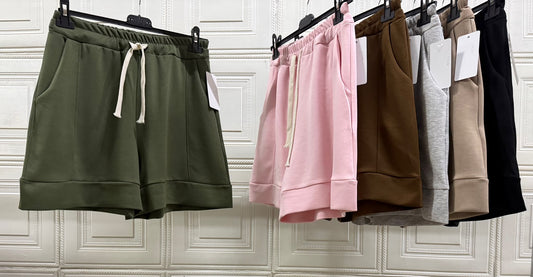 PANTALONCINO BASIC DI TUTA IN COTONE