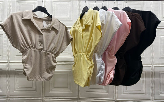MAGLIA VITTORIA A CAMICIA ELASTICIZZATO