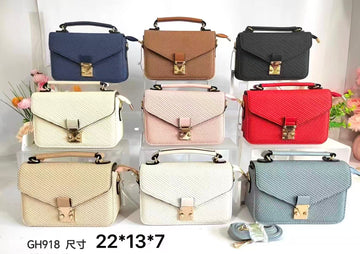BORSA ECOPELLE CON CHIUSURA A V