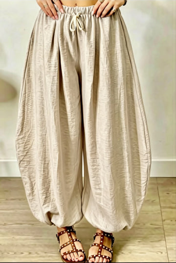 PANTALONE BALLOON CON MOLLA IN CAVIGLIA