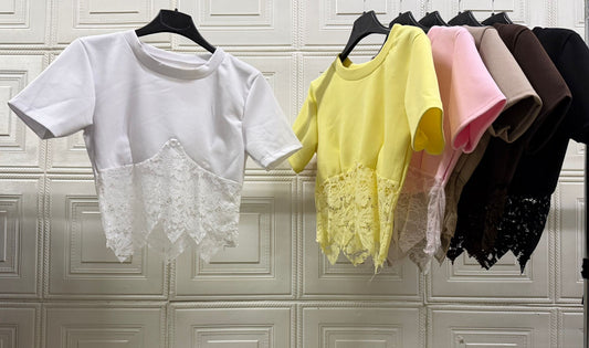 MAGLIETTA CON PIZZO SOTTO