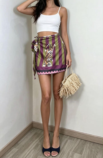 GONNA FANTASY ANIMALIER IN RASO