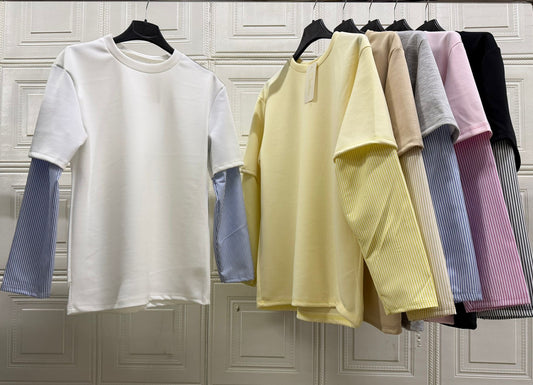 MAGLIE CON MANICHE CAMICIE