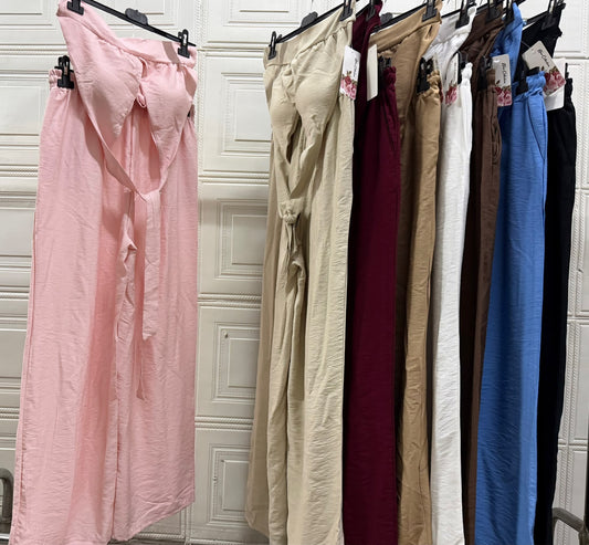 COORDINATO CON TOP VOULA A FASCIA