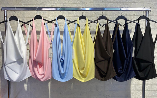 MAGLIA CONFUSED IN LICRA CON BRETELLE SCOLLATO