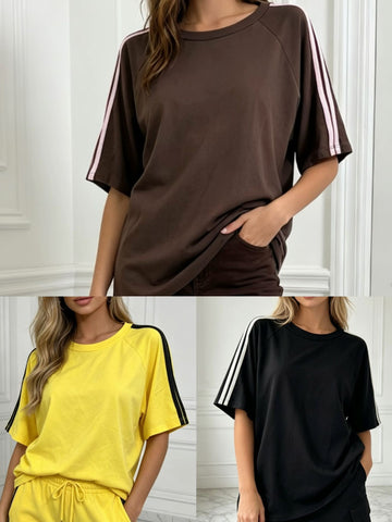 MAGLIA LUNGA CON BANDE