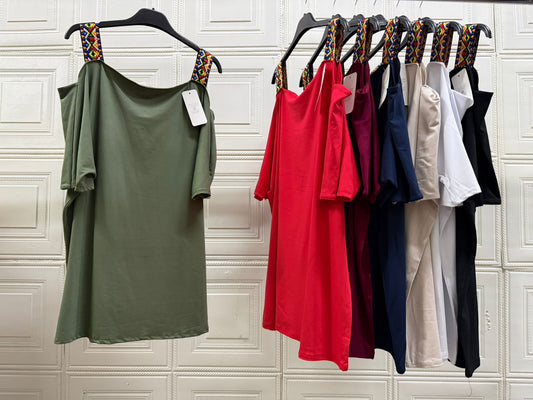 MAGLIA CURVY SPACCATA CON BRETELLE B. MARLEY
