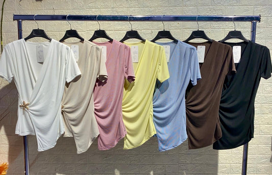 MAGLIA SCOLLATA MARINA