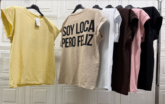 MAGLIA "SOY LOCA PERO FELIZ"