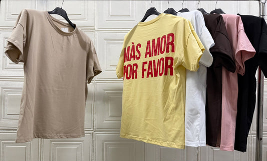 MAGLIA "MAS AMOR POR FAVOR"