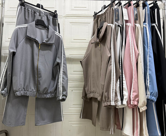 COORDINATO CON ZIP ADIDOS