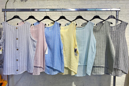 MAGLIA A CAMICIONE RETRO GIRO MANICA A RIGHE