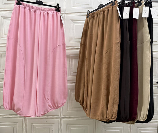 PANTALONE BALLOON 3/4 IN COTONE