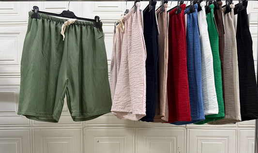 NEW PANTALONCINO BASIC MISTO LINO